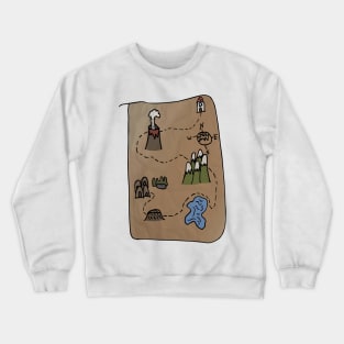 Treasure Map by Kids (colour) Crewneck Sweatshirt